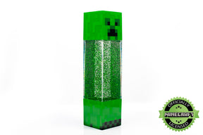 Minecraft Creeper Glitter Motion Light | 12-Inch Fun Mood Light LED Lamp