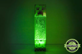 Minecraft Creeper Glitter Motion Light | 12-Inch Fun Mood Light LED Lamp