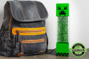 Minecraft Creeper Glitter Motion Light | 12-Inch Fun Mood Light LED Lamp