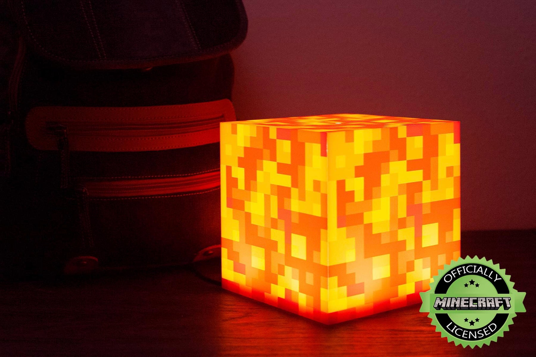 Minecraft Lava Block LED Mood Light | Minecraft Mood Lighting | 6 Inches Tall