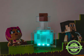 Minecraft Potion Bottle Color-Changing LED Desk Lamp | 7 Inch Night Light