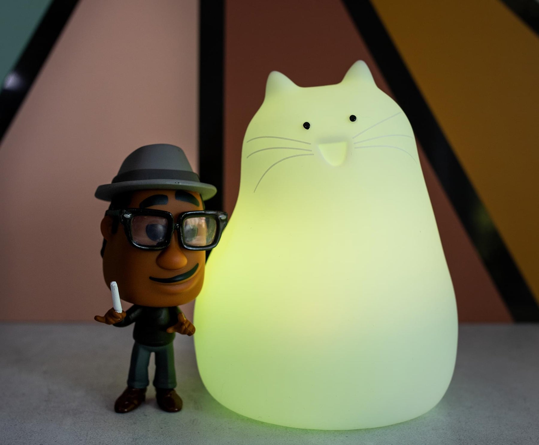 Disney Pixar Soul Mr. Mittens Figural Color-Changing Mood Light | 6 Inches Tall