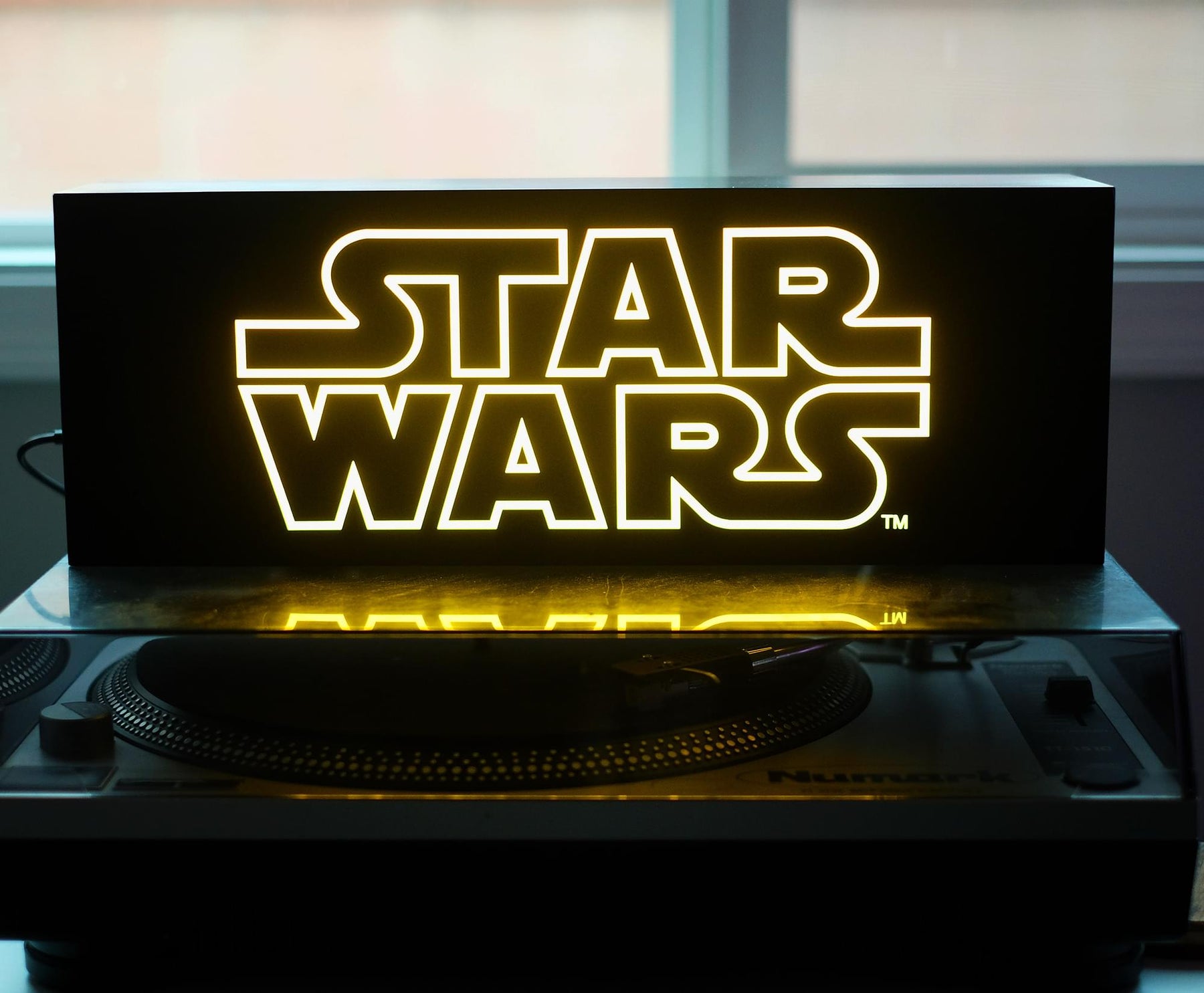 Star Wars Official Logo 17-Inch Light Box | Electric/USB Mood Light