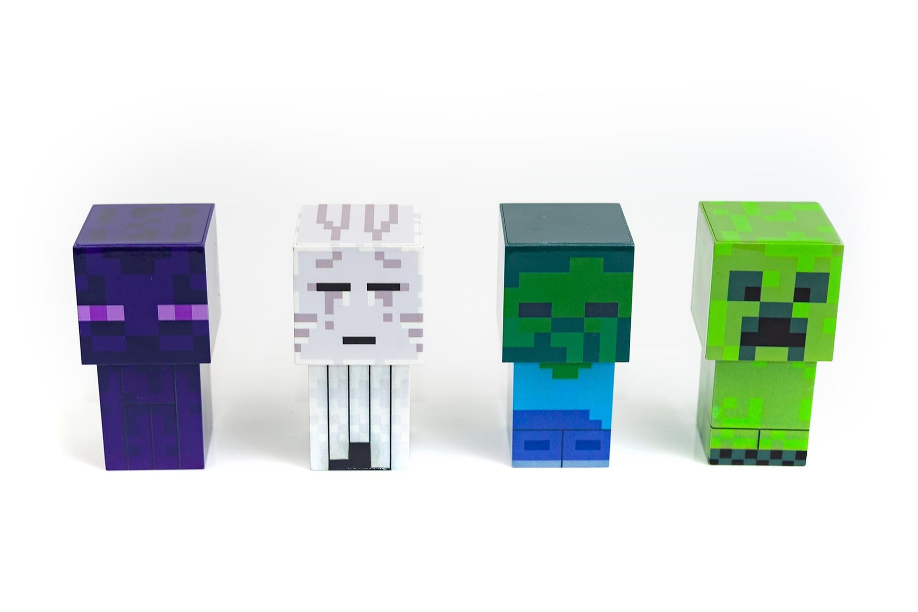 Minecraft Mini Mob 4-Piece Figure Mood Light Set | Battery Operated