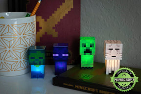 Minecraft Mini Mob 4-Piece Figure Mood Light Set | Battery Operated