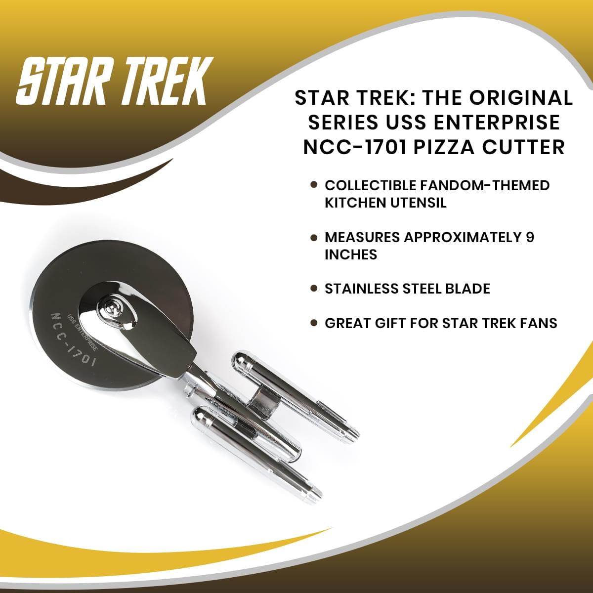 Star Trek: The Original Series USS Enterprise NCC-1701 Pizza Cutter