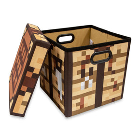 Minecraft 13-Inch Fabric Storage Bin Cube Organizers With Lids | Set of 4