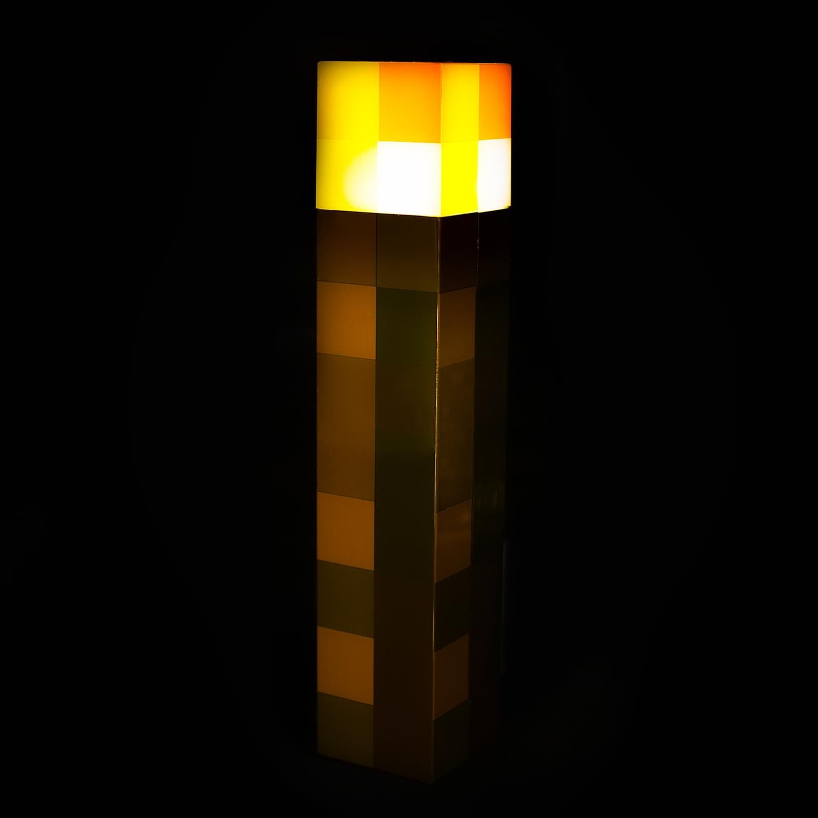 Minecraft Brown Stone Torch Plug-In Nightlight with Auto Dusk to Dawn Sensor