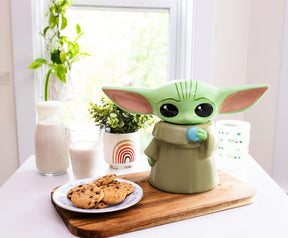 Star Wars: The Mandalorian Grogu Ceramic Cookie Jar Container | 13 Inches Tall