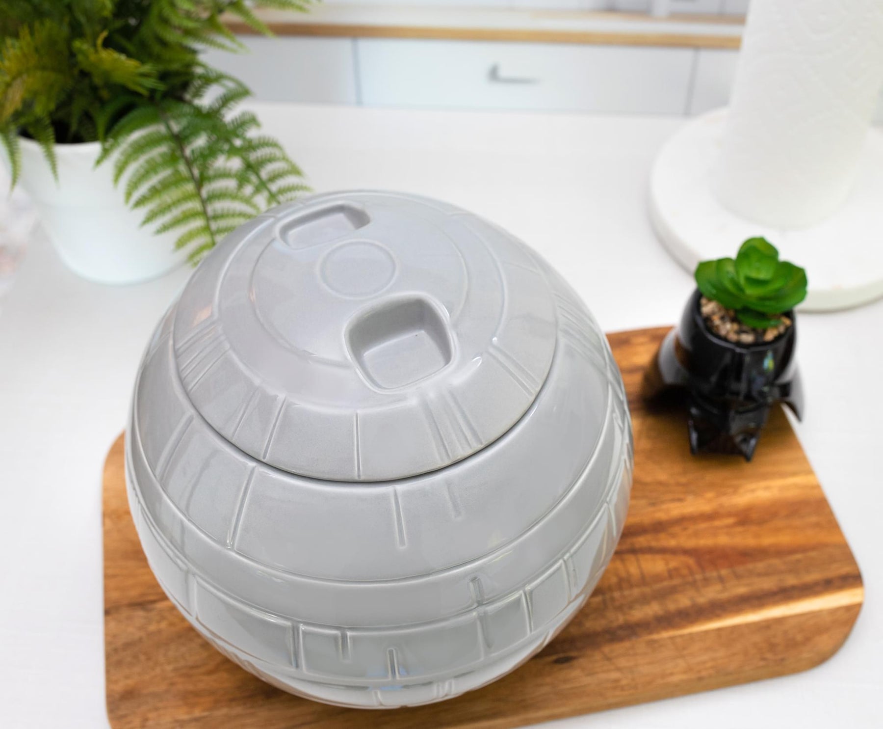 Star Wars Death Star Ceramic Cookie Jar Container | 10 Inches Tall