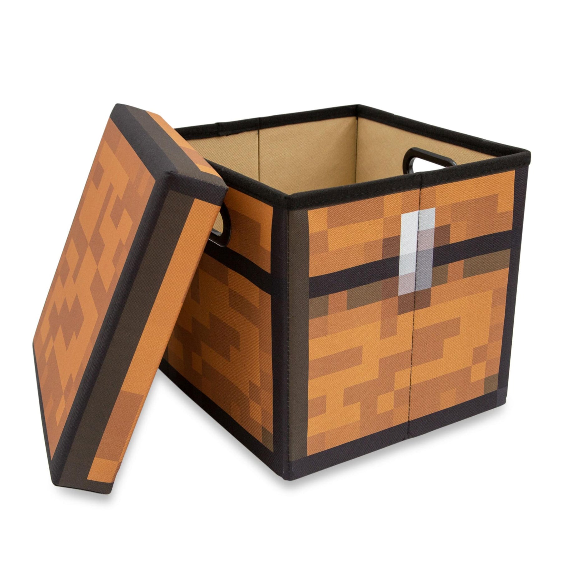 Minecraft 13-Inch Fabric Storage Bin Cube Organizers With Lids | Set of 4