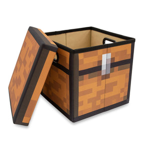 Minecraft 13-Inch Fabric Storage Bin Cube Organizers With Lids | Set of 4