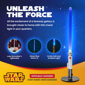 Star Wars Luke Skywalker Blue Lightsaber 12-Inch Mini LED Mood Light