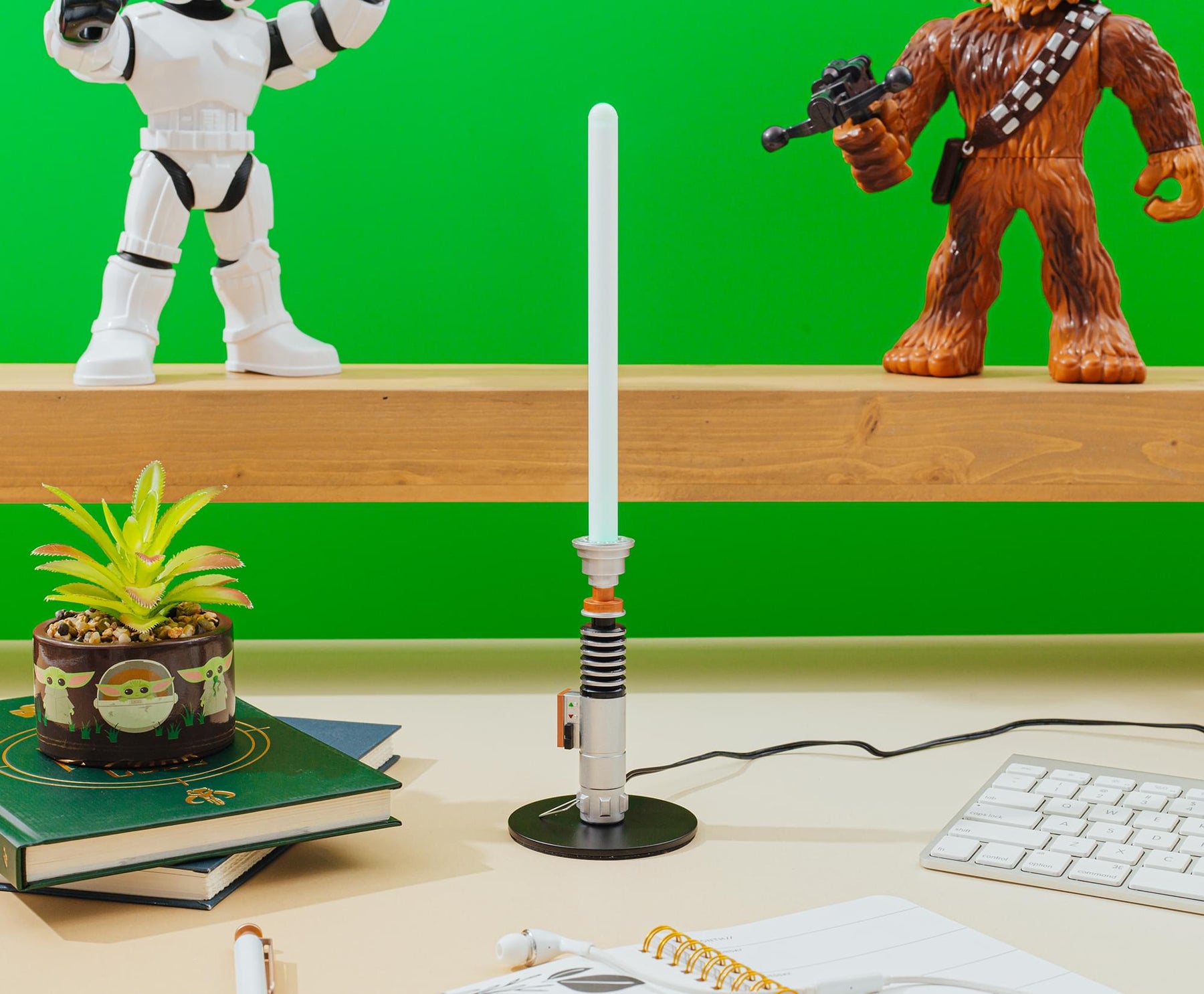 Star Wars Luke Skywalker Green Lightsaber 12-Inch Mini LED Mood Light