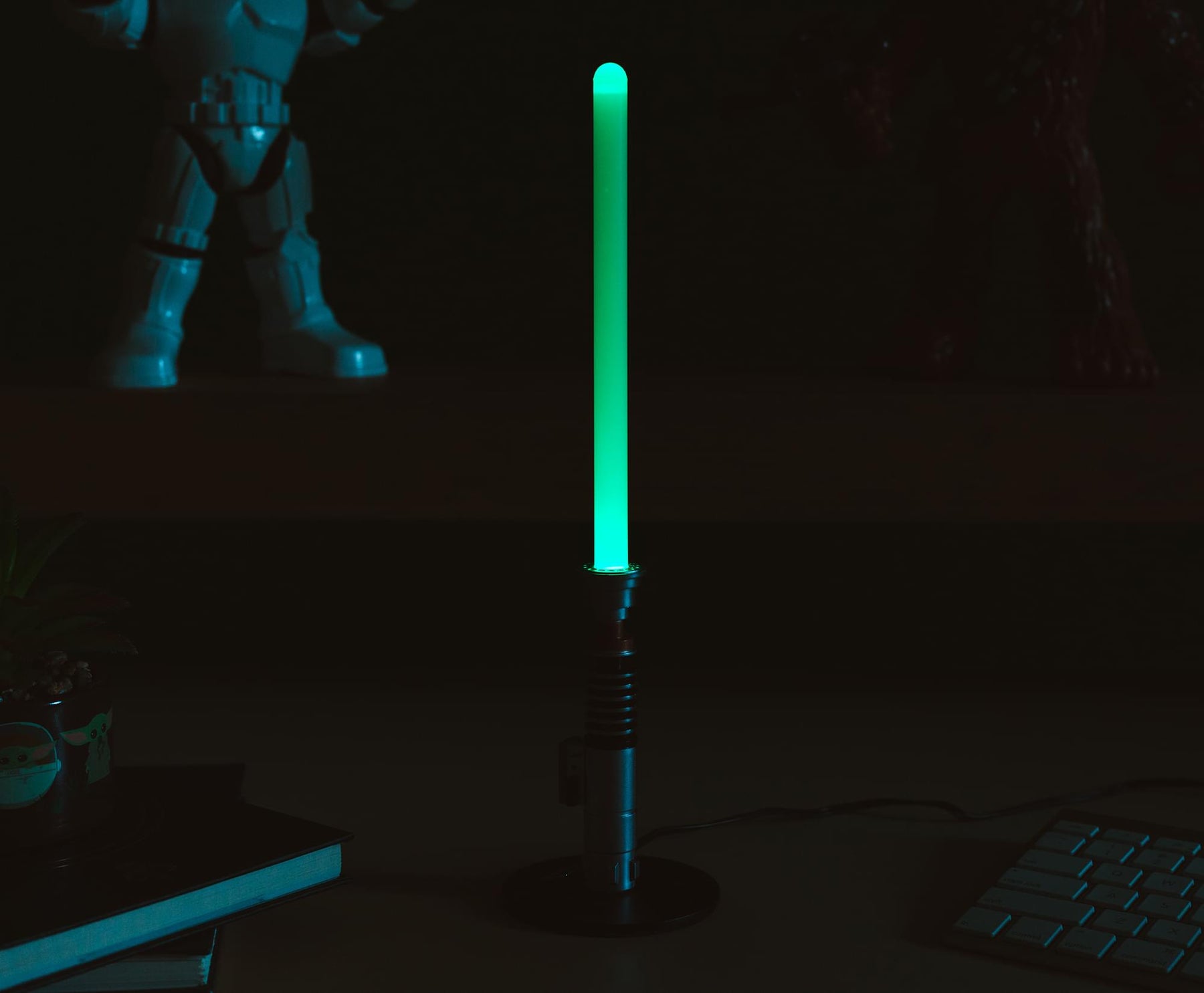 Star Wars Luke Skywalker Green Lightsaber 12-Inch Mini LED Mood Light