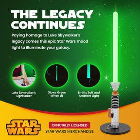 Star Wars Luke Skywalker Green Lightsaber 12-Inch Mini LED Mood Light