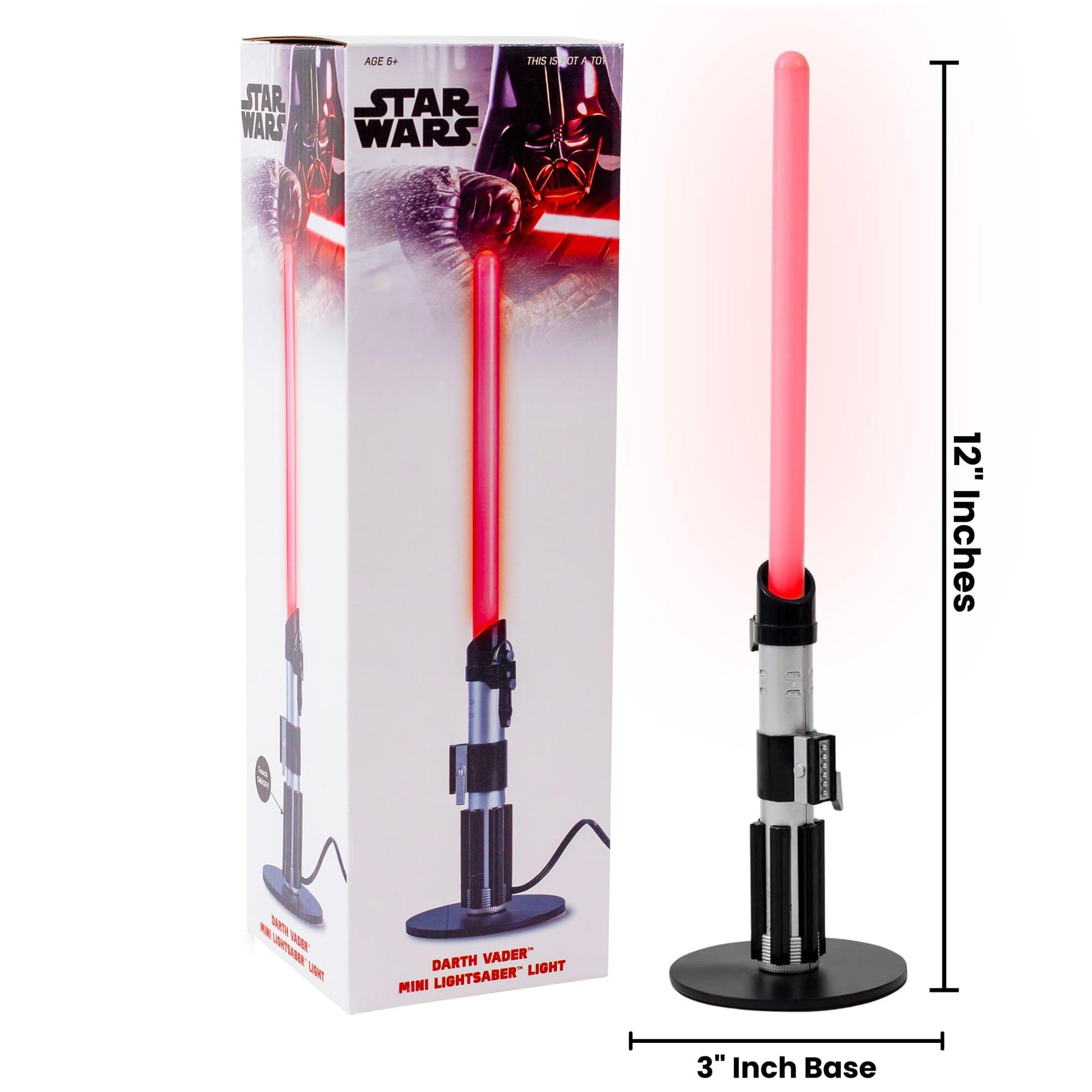 Star Wars Darth Vader Lightsaber 12-Inch Desktop LED Mood Light