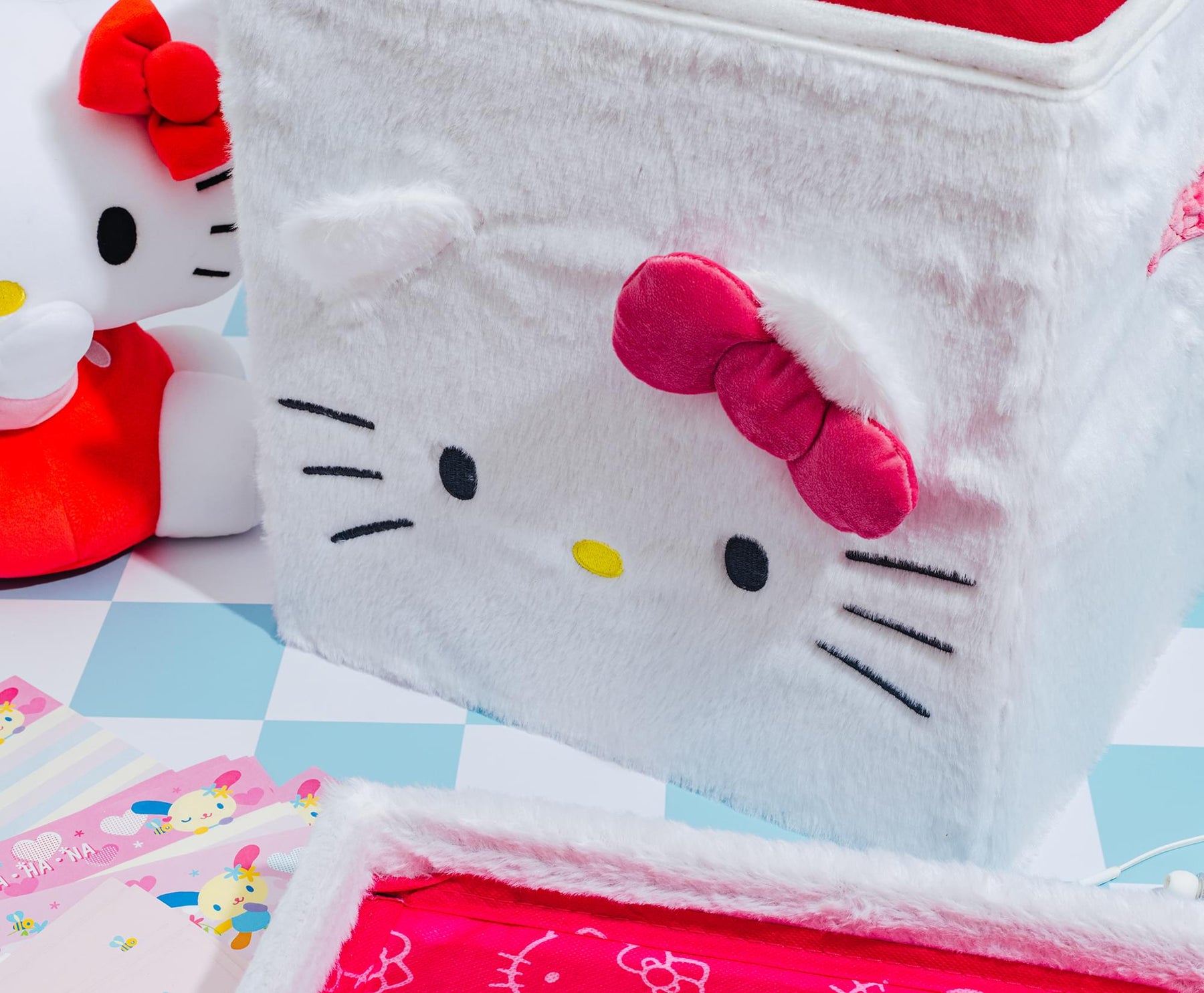 Sanrio Hello Kitty 13 x 13 Inch Plush Storage Cube