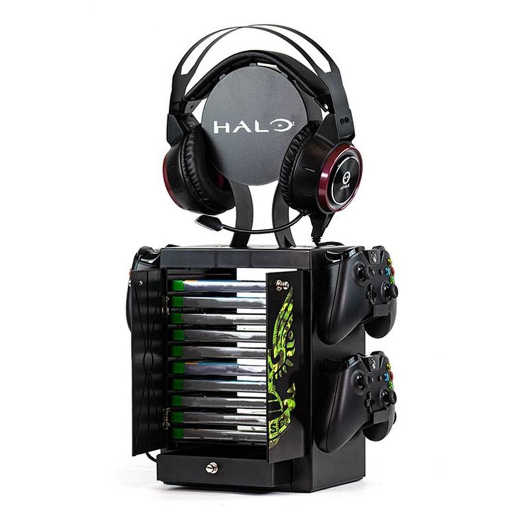 Halo Game Locker, Controller Holder, and Headset Stand