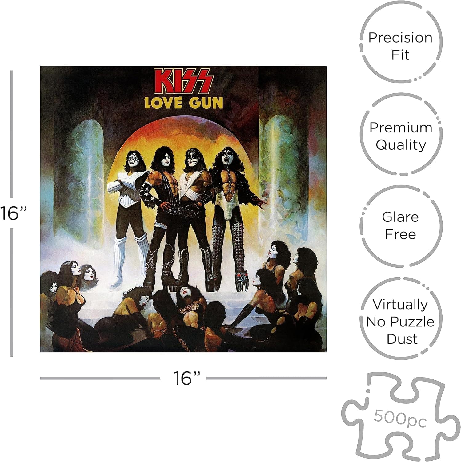 KISS Love Gun 500 Piece Jigsaw Puzzle