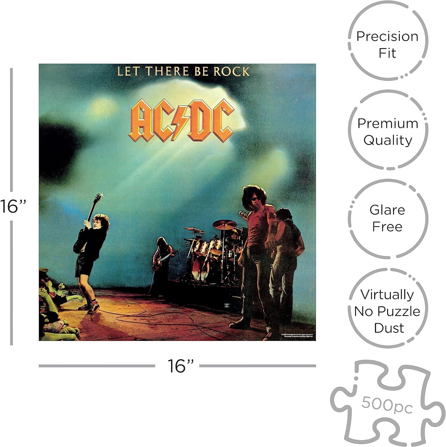 AC/DC Let There Be Rock 500 Piece Jigsaw Puzzle