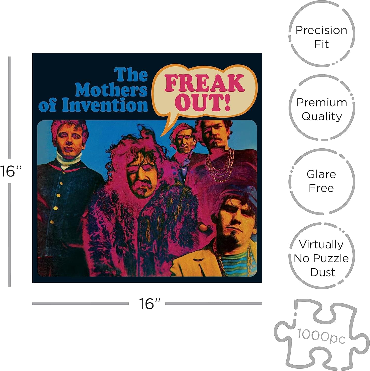 Frank Zappa Freak Out 1000 Piece Jigsaw Puzzle