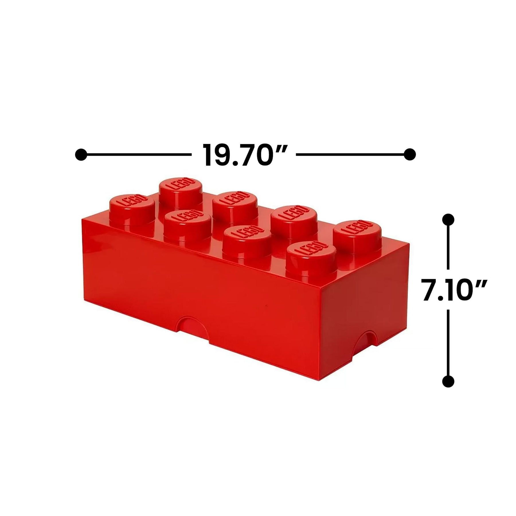 LEGO Storage Brick 8, Bright Red