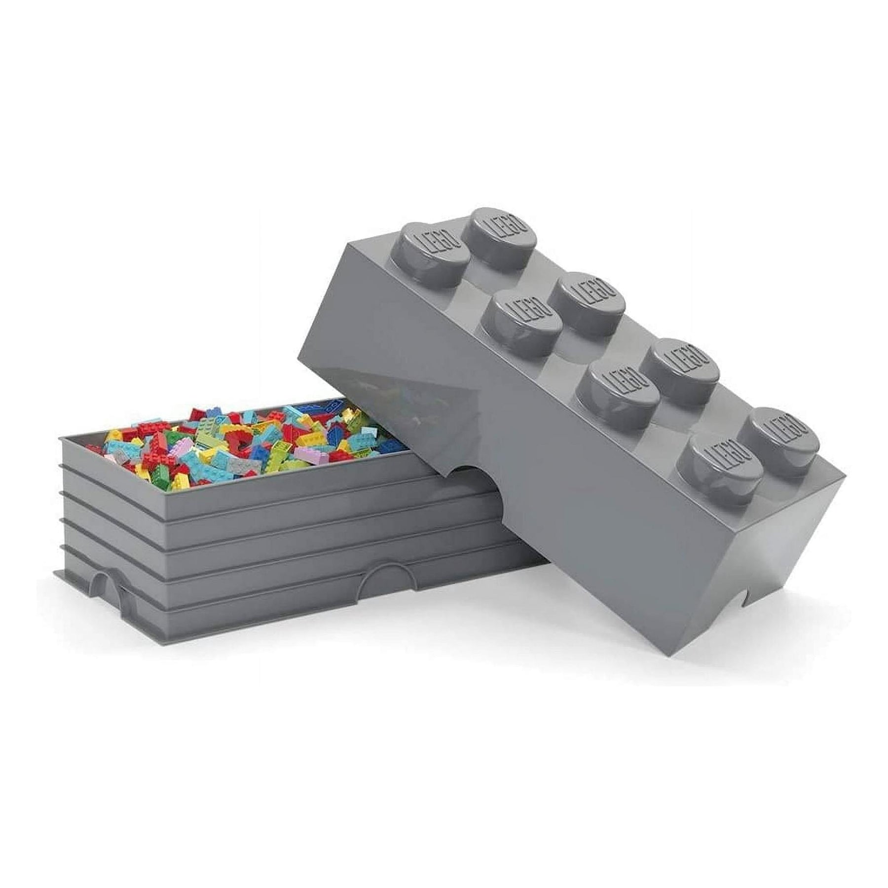 LEGO Storage Brick 8, Stone Grey