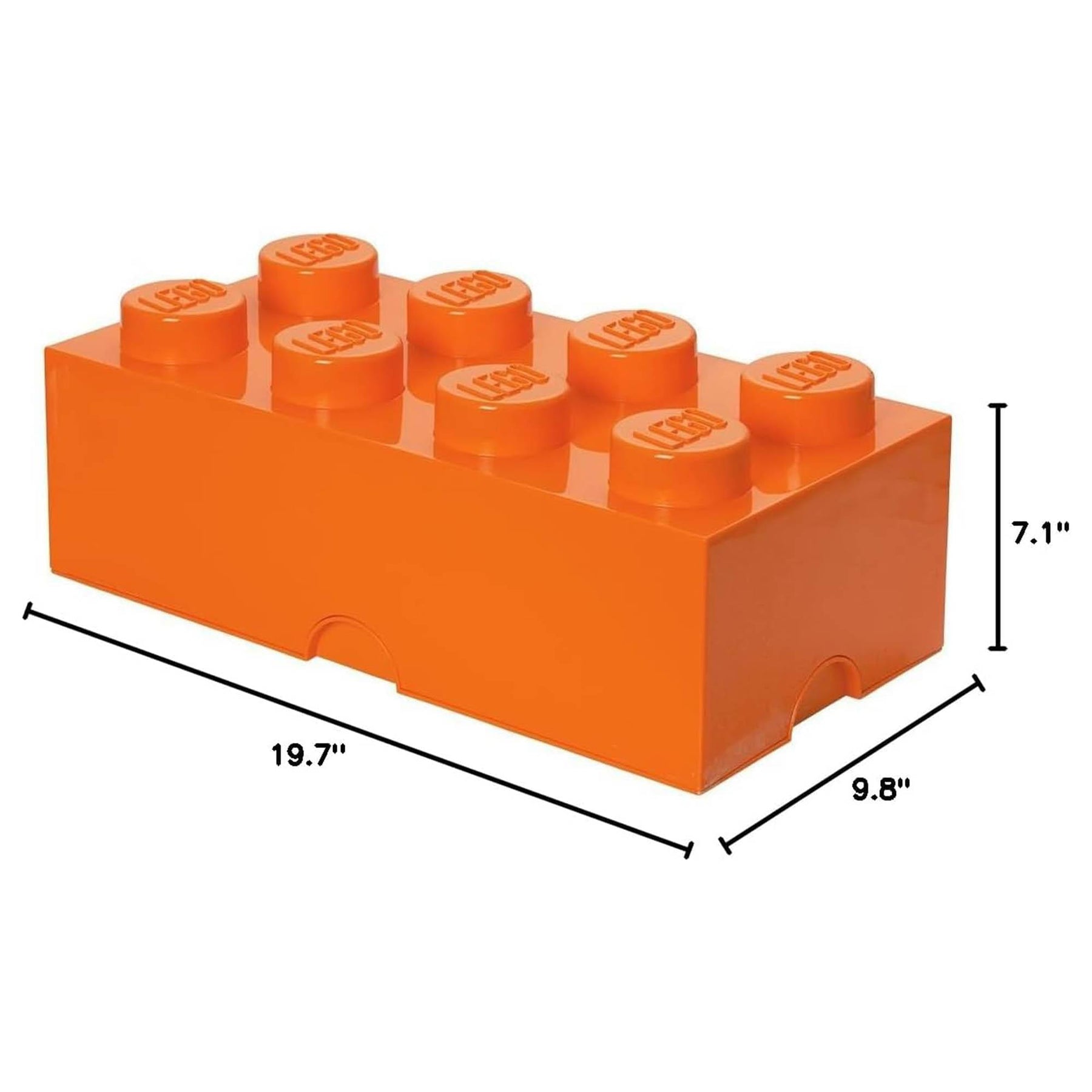 LEGO Storage Brick 8, Bright Orange