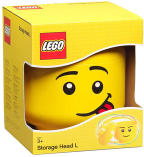 LEGO Large 9 x 10 Inch Plastic Storage Head | Silly