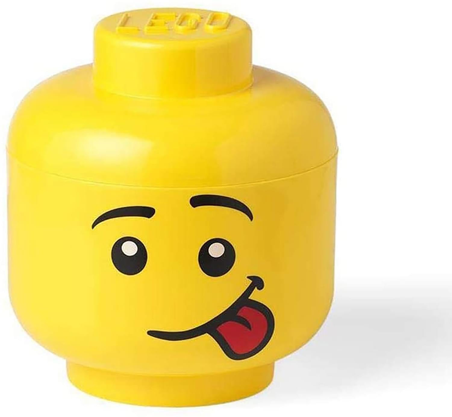 LEGO Mini 4 x 4.5 Inch Plastic Storage Head | Silly