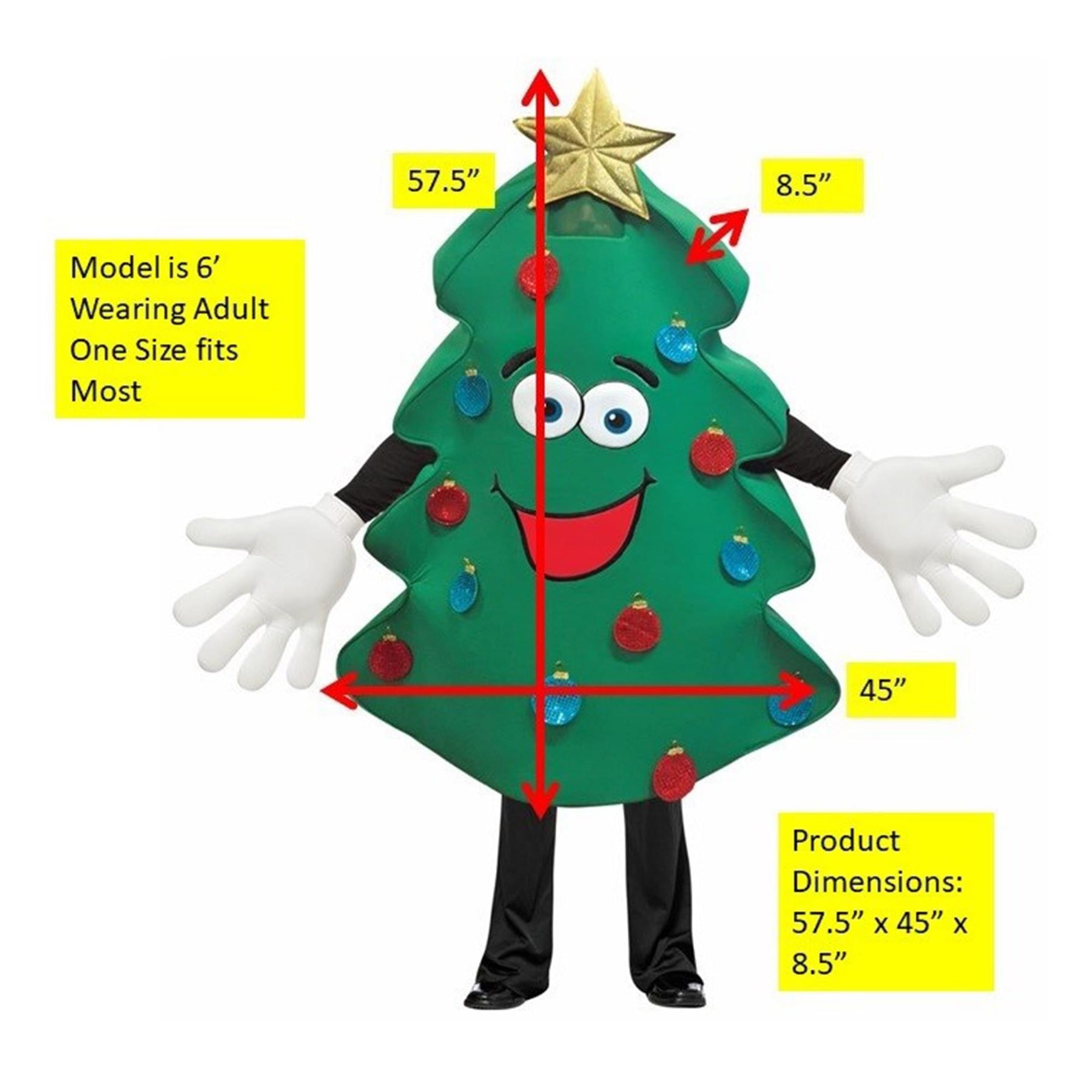 Christmas Tree Waver Adult Costume