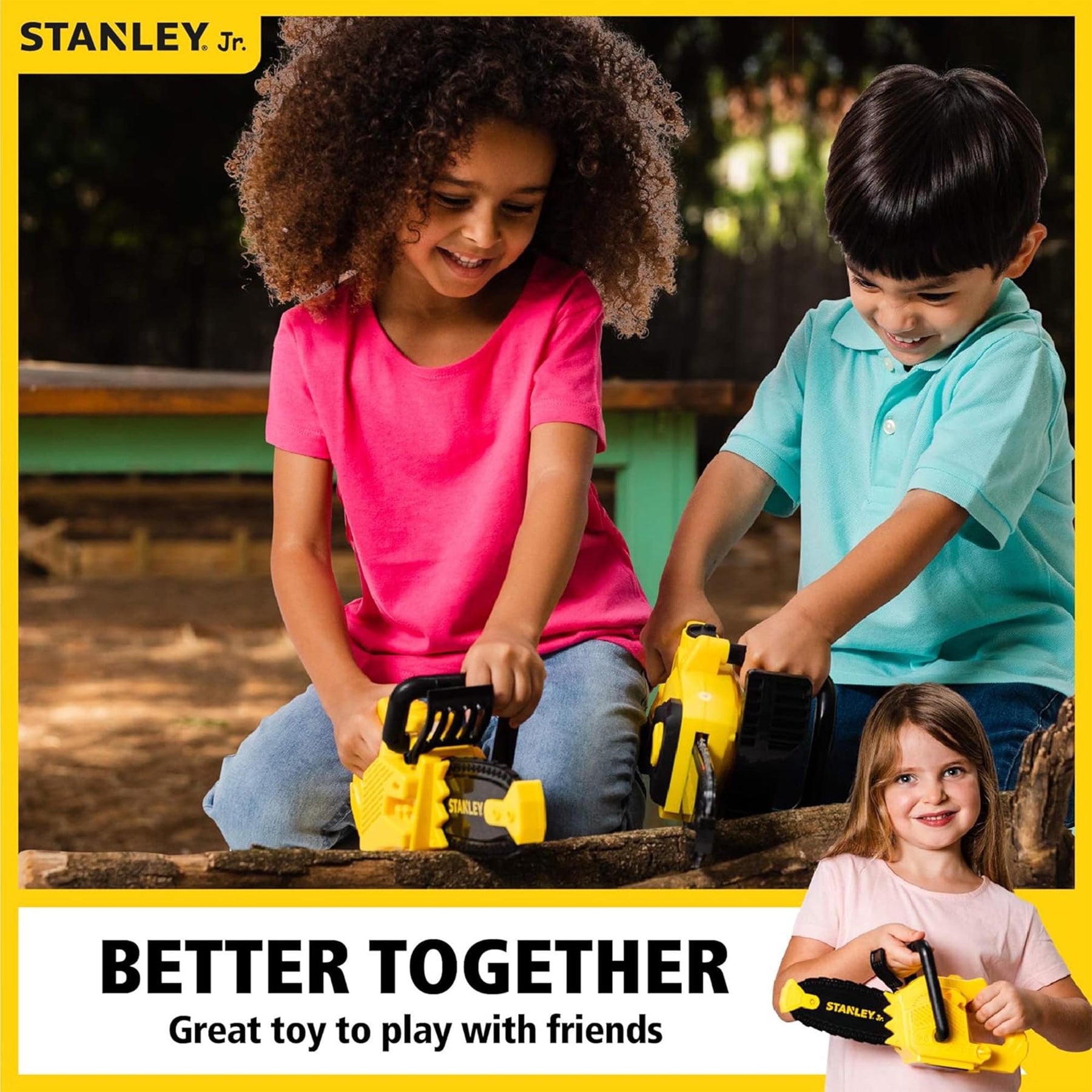 Stanley Jr. Battery Operated Toy Small Blade Chainsaw