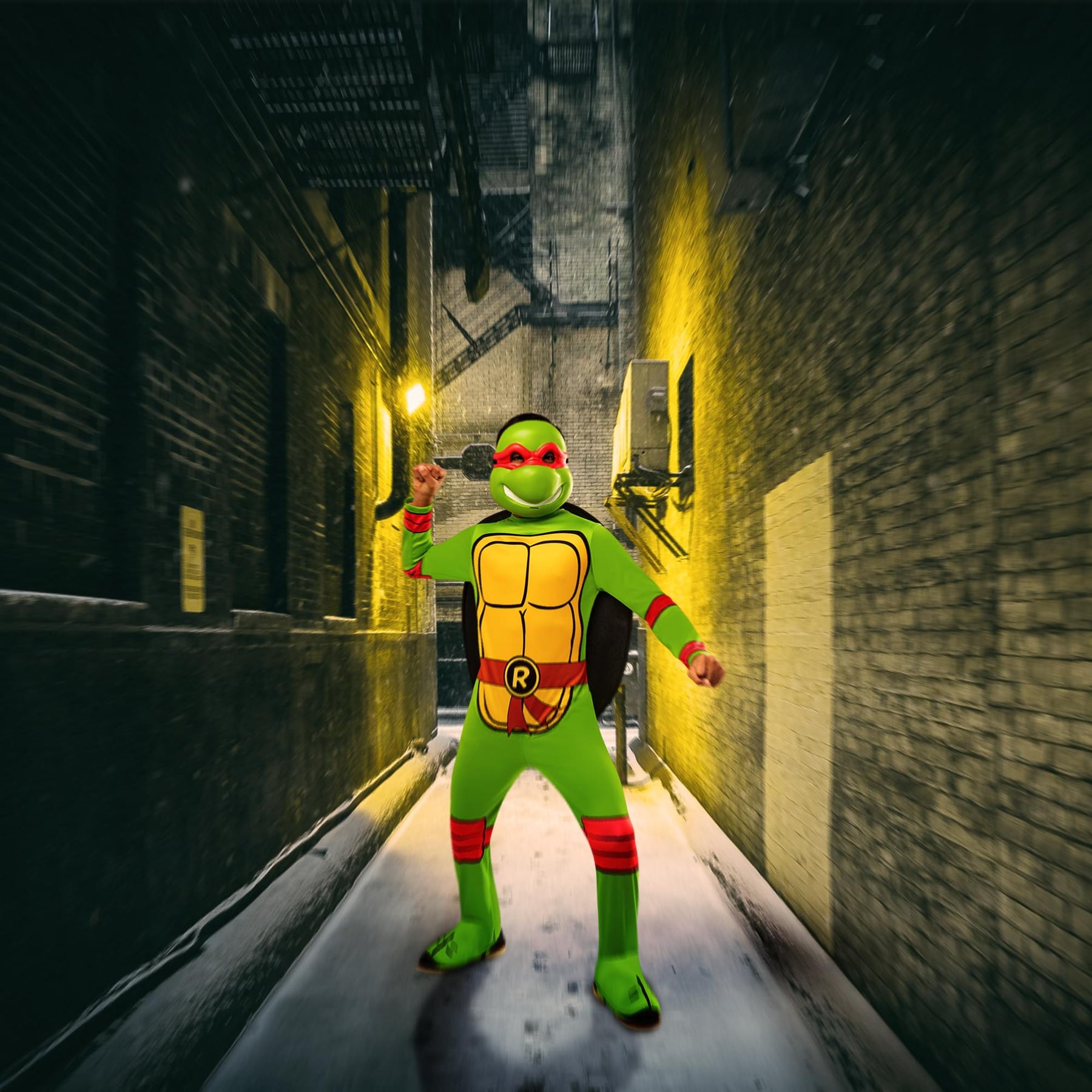 TMNT Raphael Boy's Costume Jumpsuit and Mask