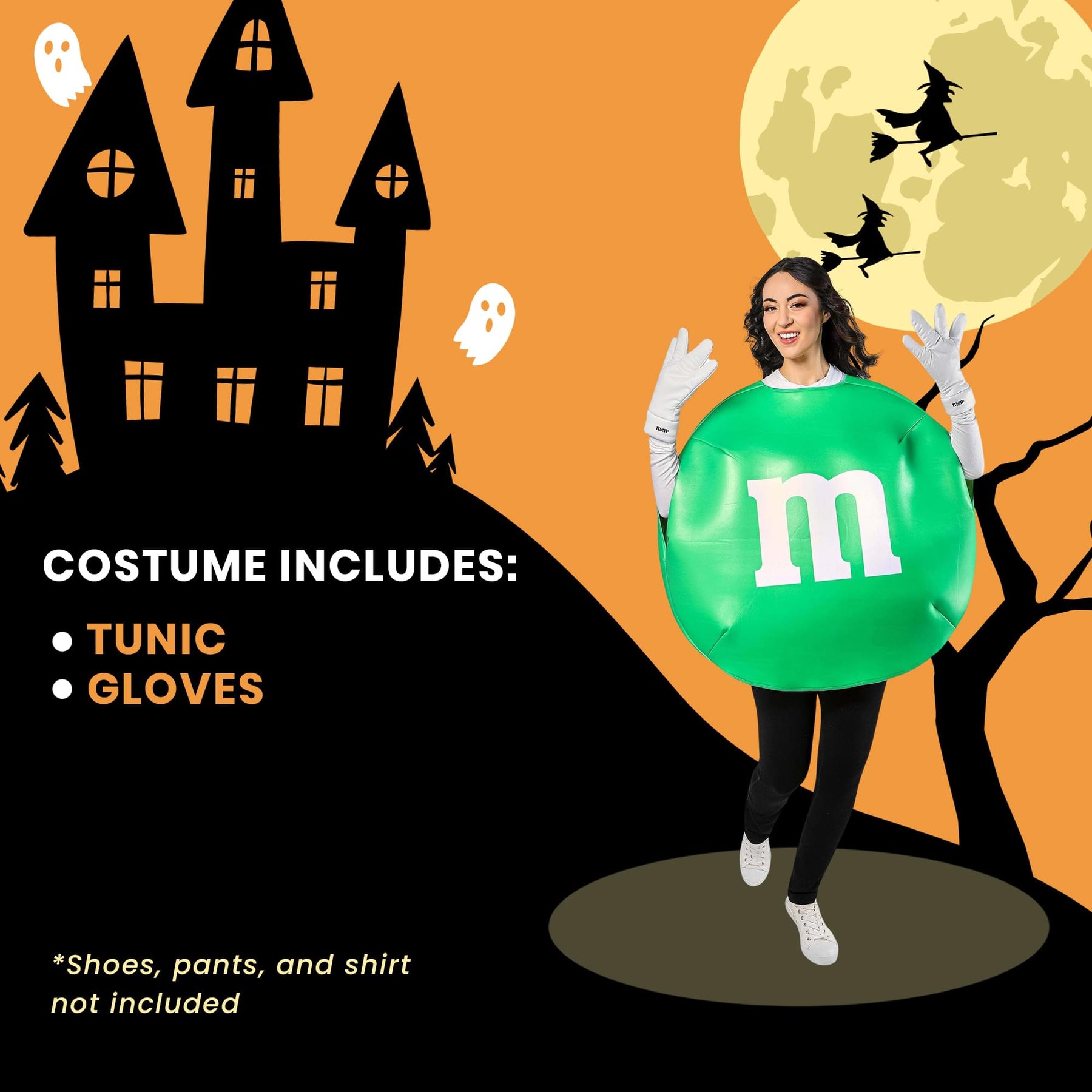 M & M Green Adult Costume | One Size