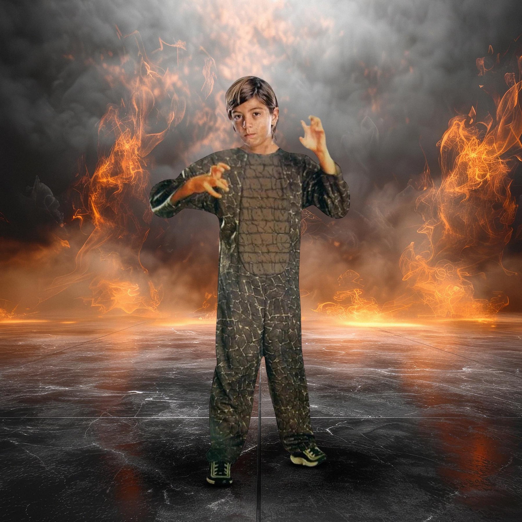 Fire Dragon Child Costume