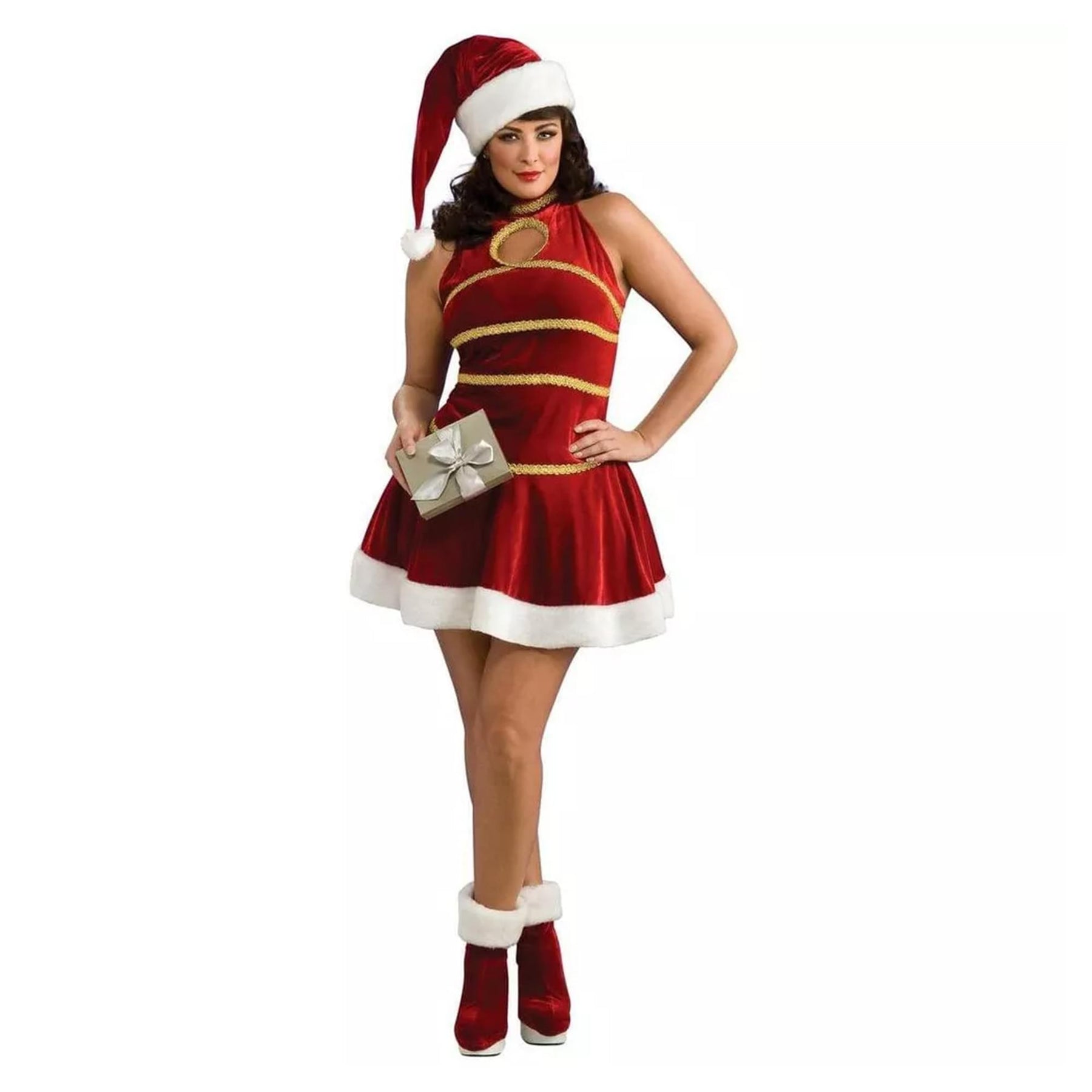 Sexy Female Santa Christmas Dress Adult Plus Costume