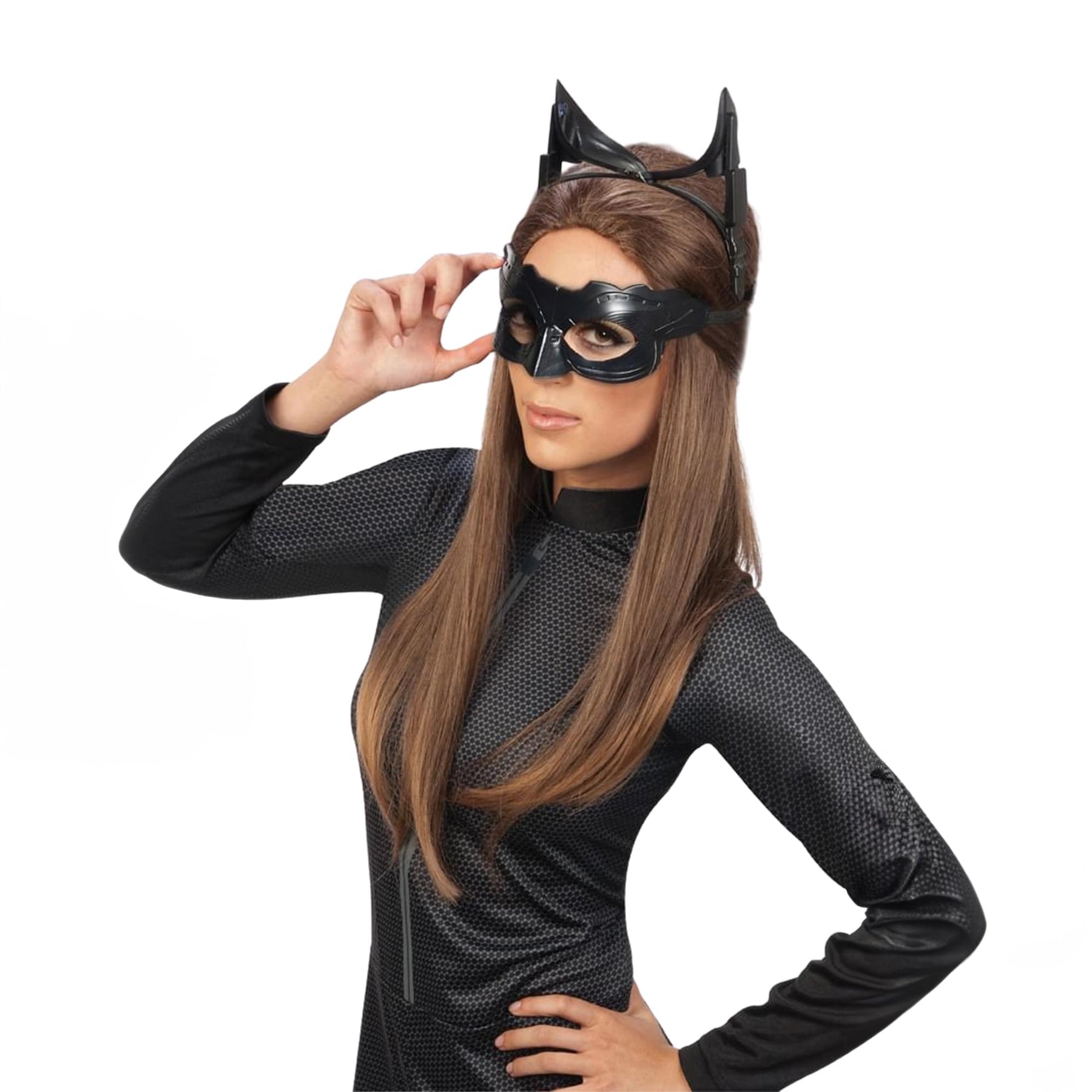 Catwoman Deluxe Goggles & Mask Costume Accessory Kit Adult