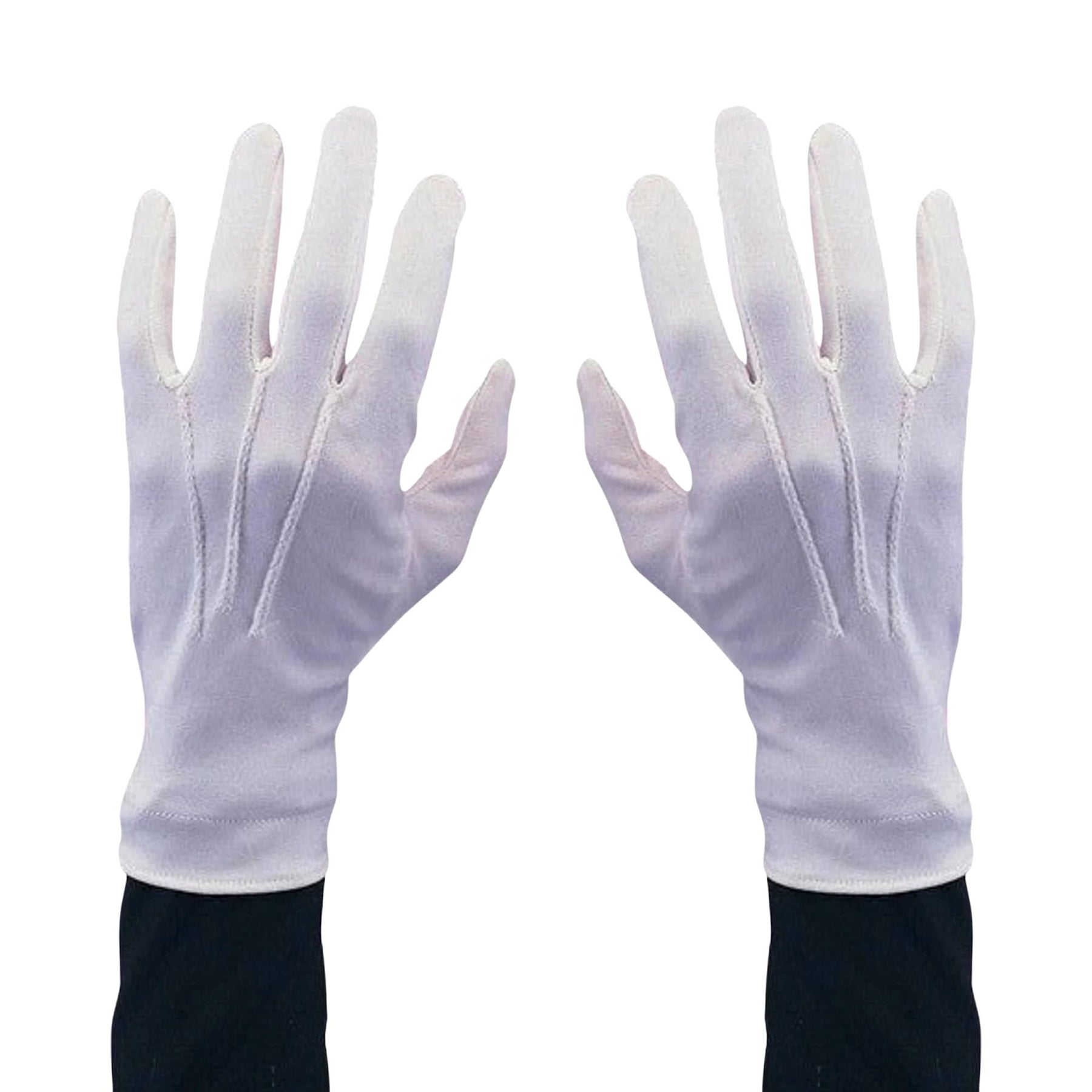 Stretch Nylon White Santa Gloves