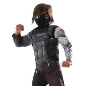 Captain America 3 Deluxe Muscle Chest Winter Soldier Costume Child