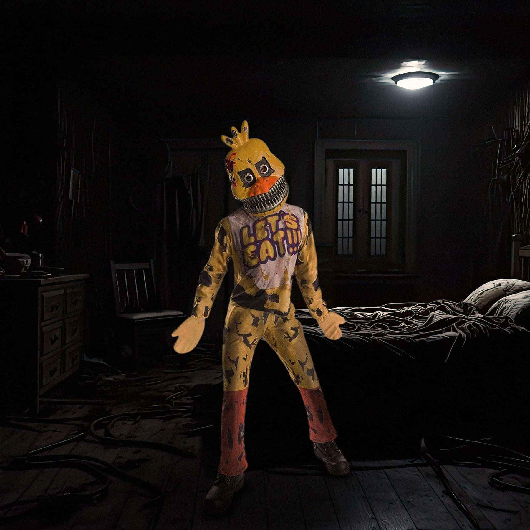 Five Nights At Freddy's Nightmare Chica Costume Child