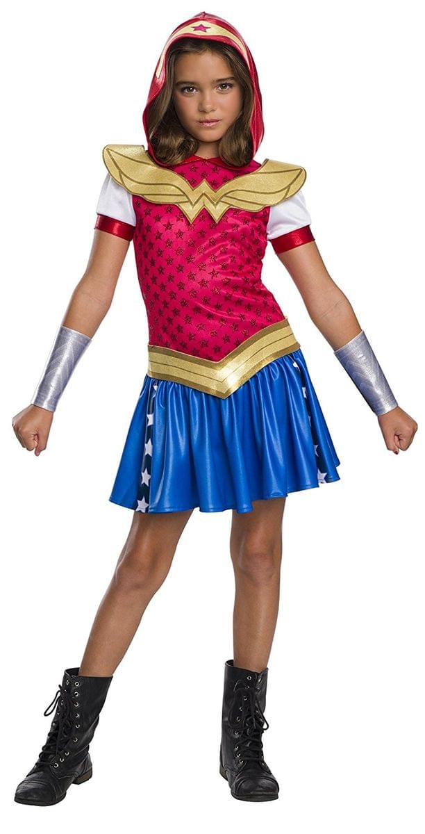 DC Superhero Girls Wonder Woman Child's Costume Hoodie Dress | Free Sh