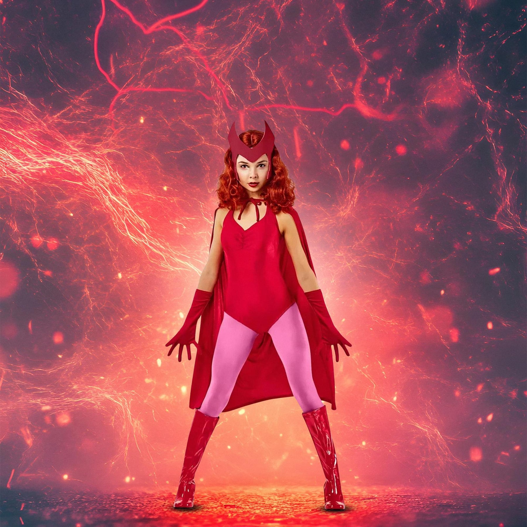 Marvel WandaVision Deluxe Scarlet Witch Adult Costume