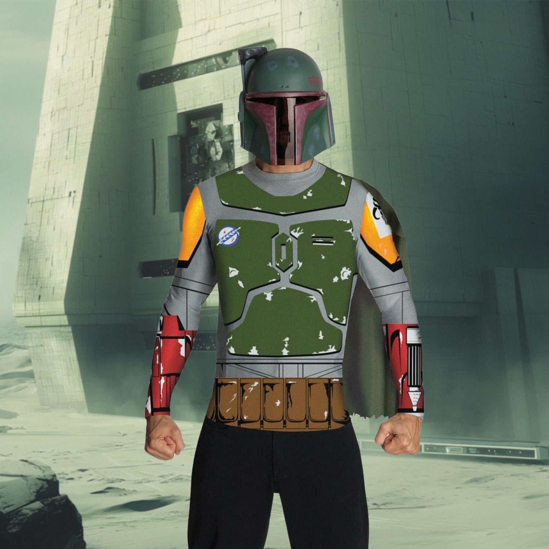 Star Wars Boba Fett Shirt & Mask Costume Set Child