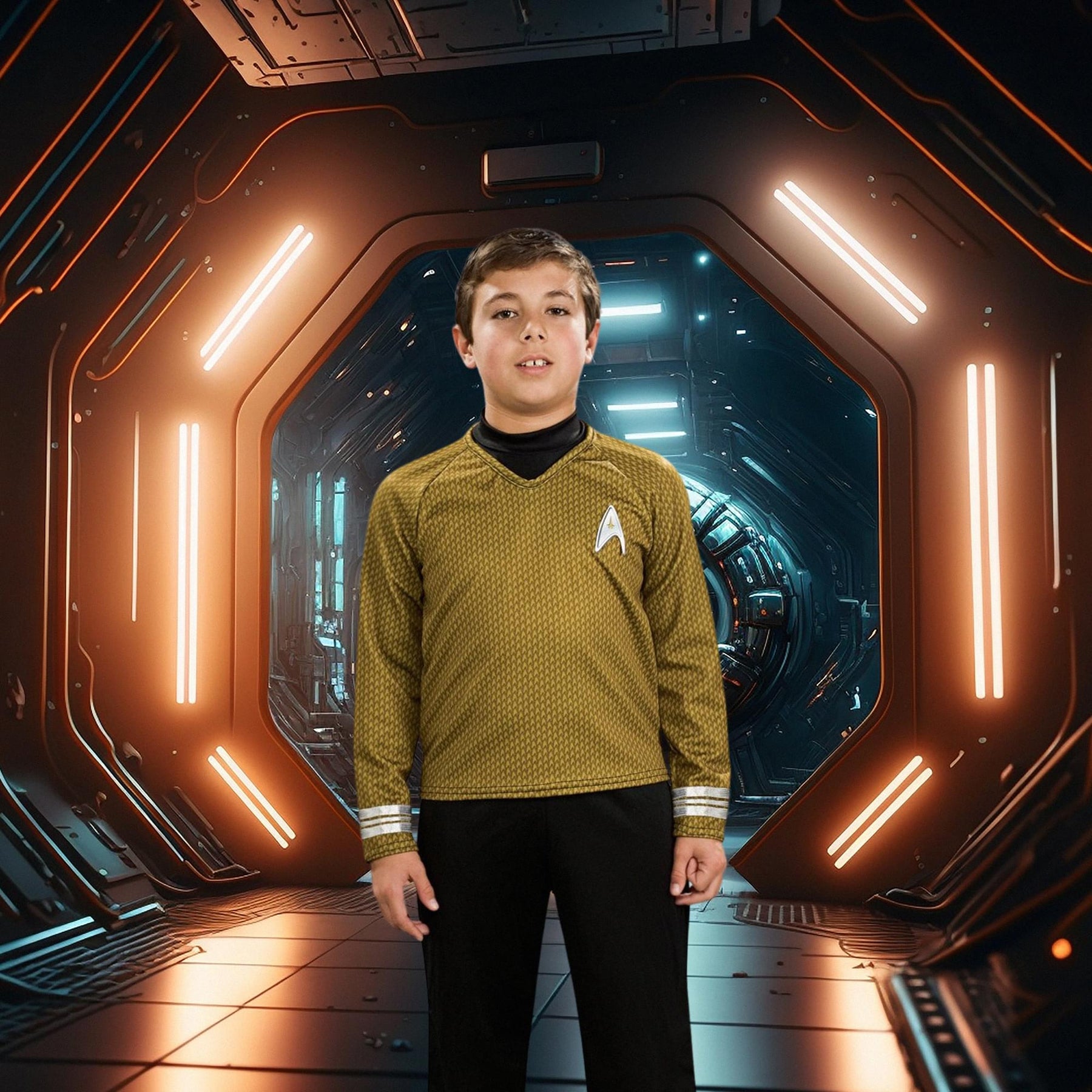 Star Trek Movie Deluxe Gold Shirt Costume Child