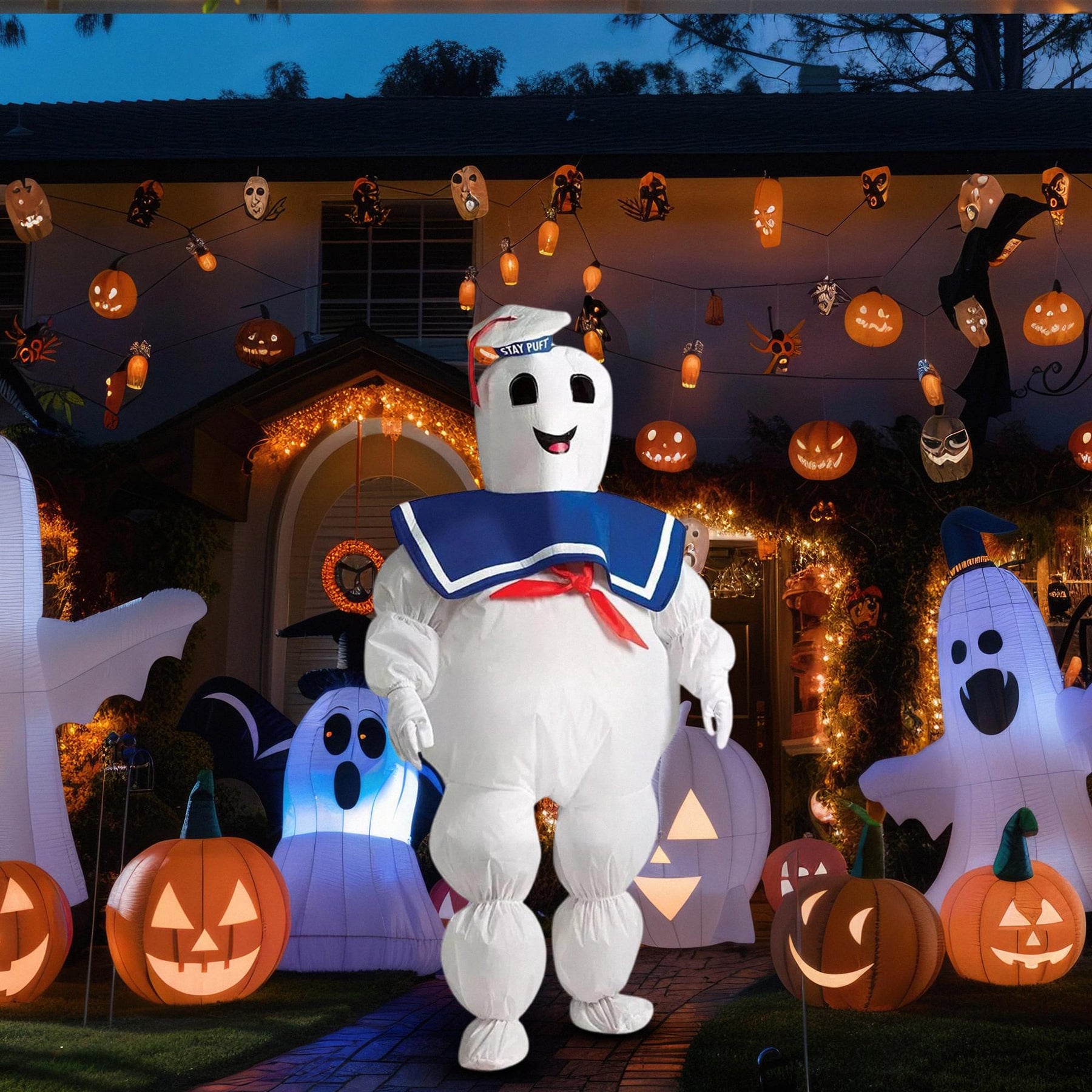 Ghostbuster's Stay Puft Child Inflatable Marshmallow Costume