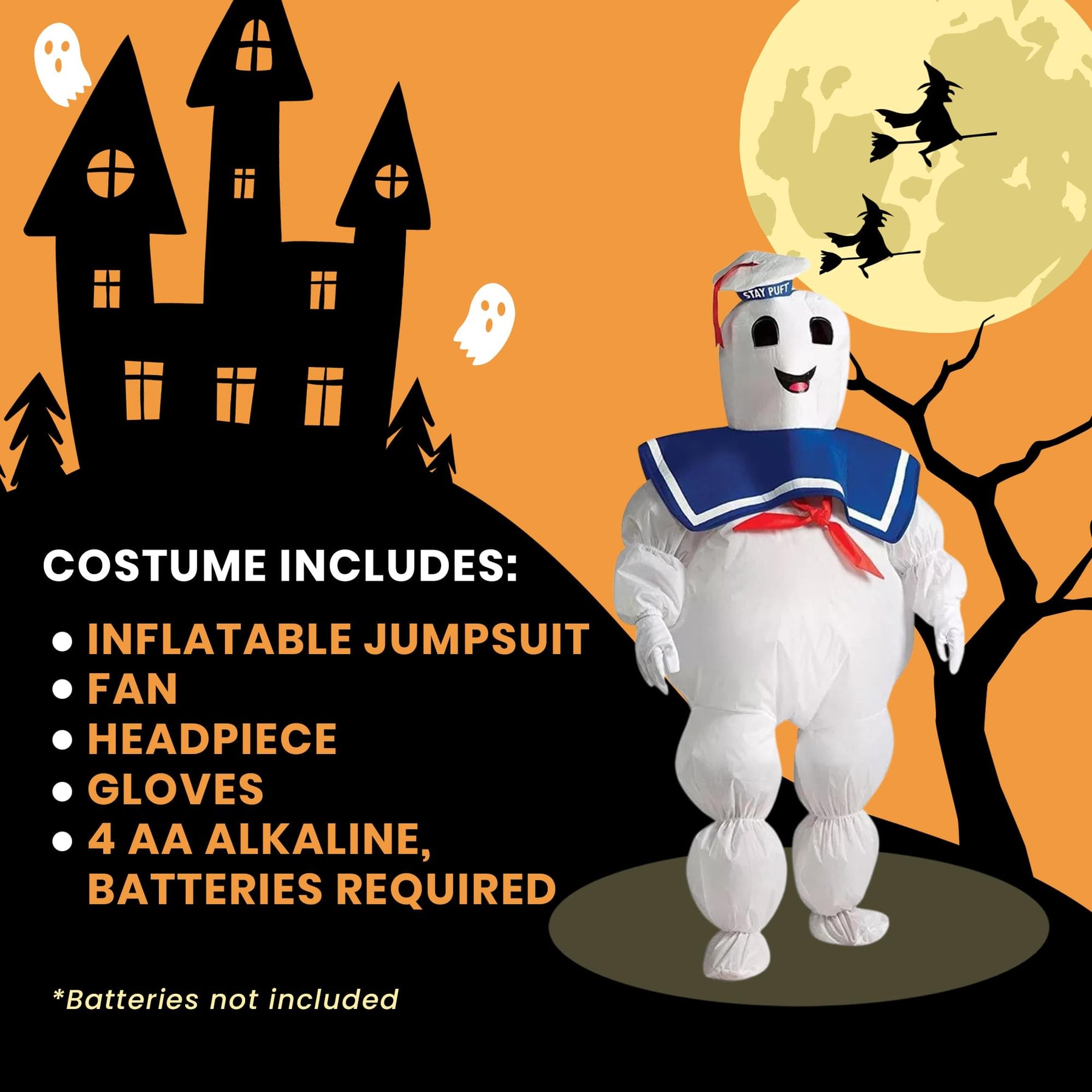 Ghostbuster's Stay Puft Child Inflatable Marshmallow Costume