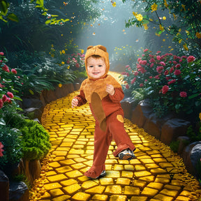 Wizard Of Oz Cowardly Lion Romper Costume Baby