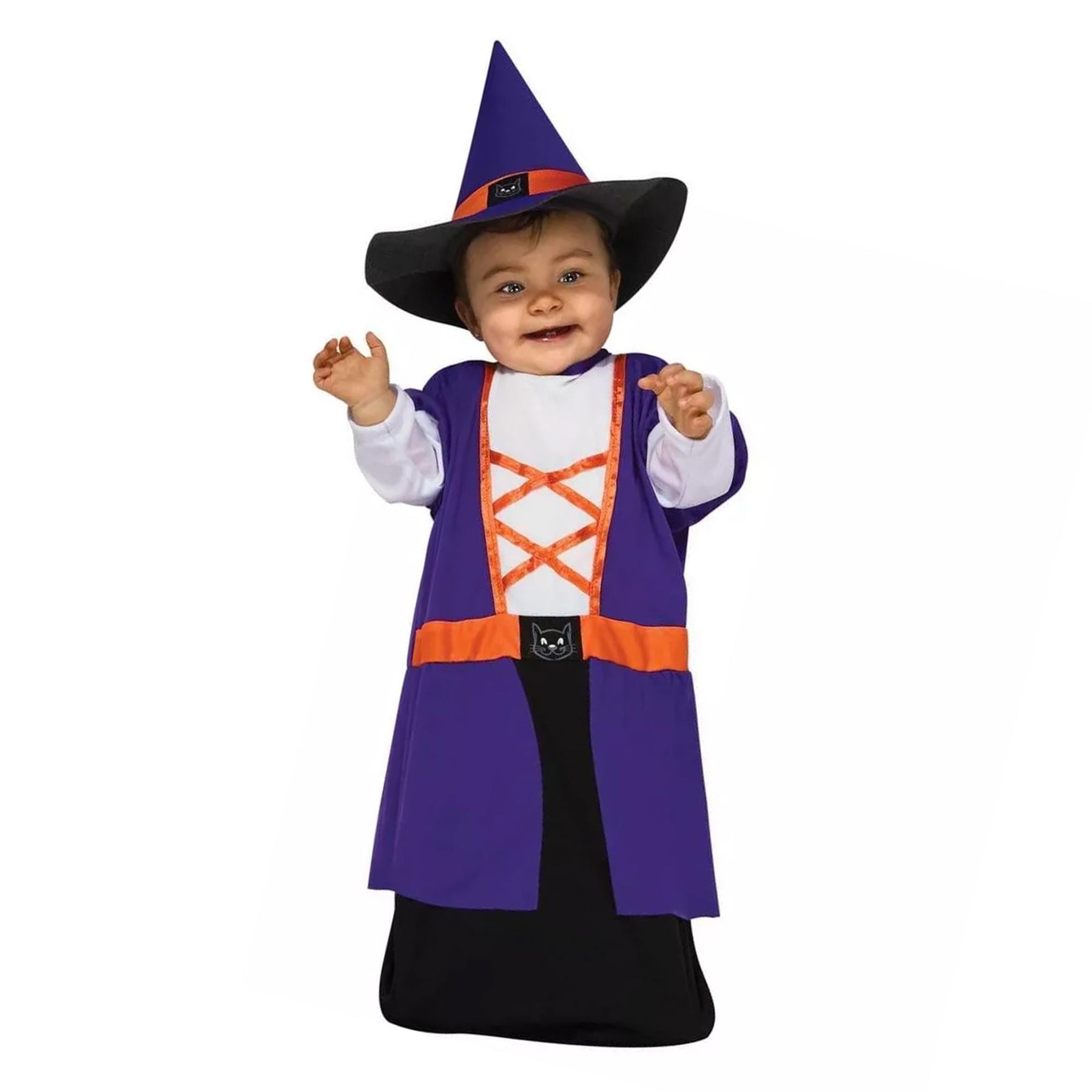 Purple & Orange Witch Costume Baby Bunting Newborn