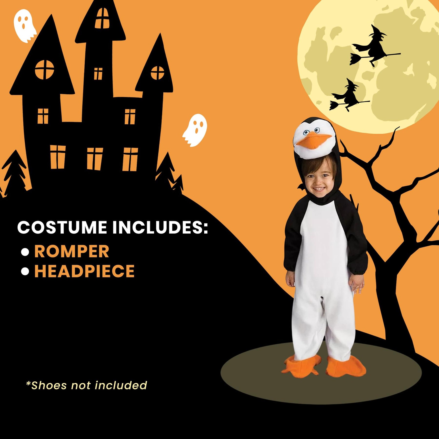 Penguins Of Madagascar Romper Skipper Baby Costume